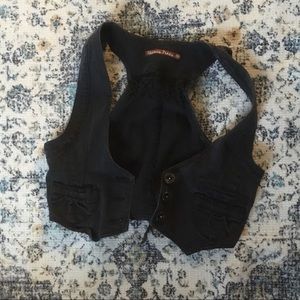 💙(3/35) Highway jeans black denim vest